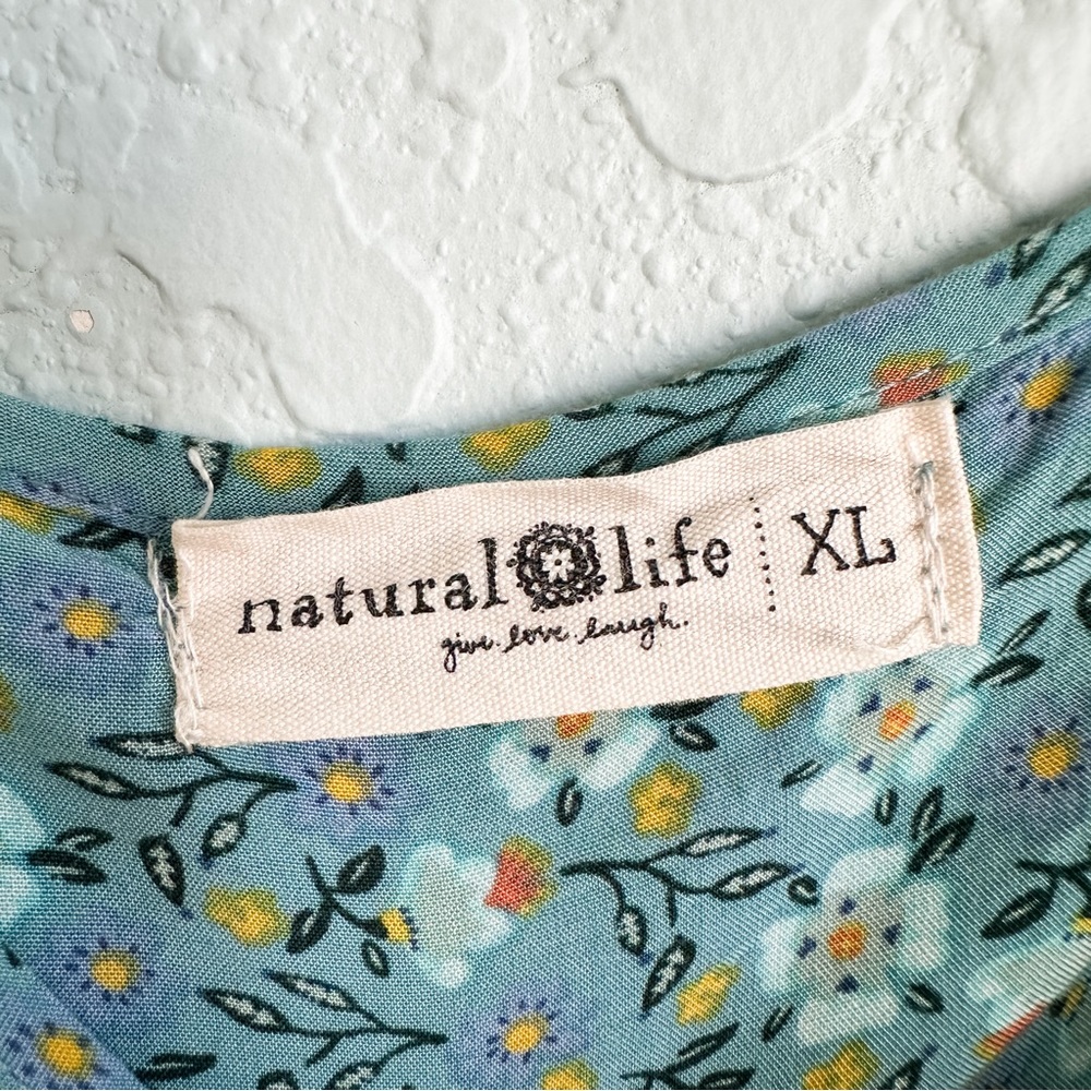 NATURAL LIFE Light Blue Floral Maxi Jumpsuit Romper - Picture 3 of 10